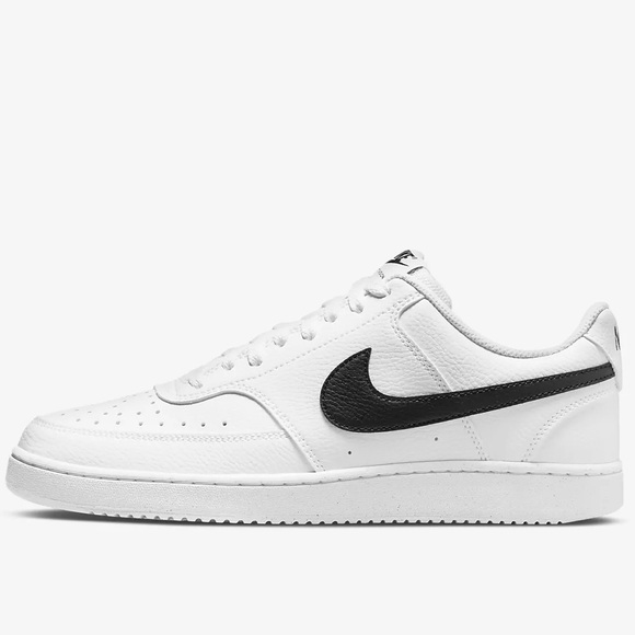 Nike Other - Nike Men’s Court Vision Low Next Nature White Black Sneakers